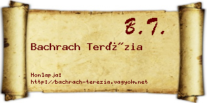 Bachrach Terézia névjegykártya